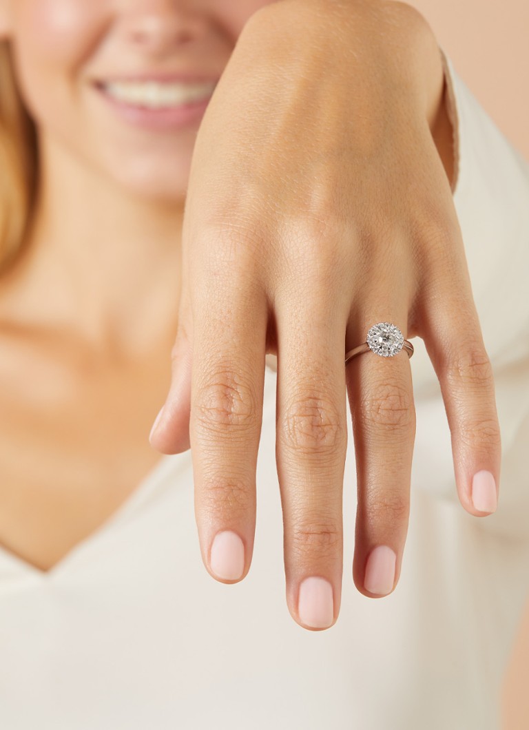 Diamond Point White gold ring, 0.62 ct diamond, Solitaire