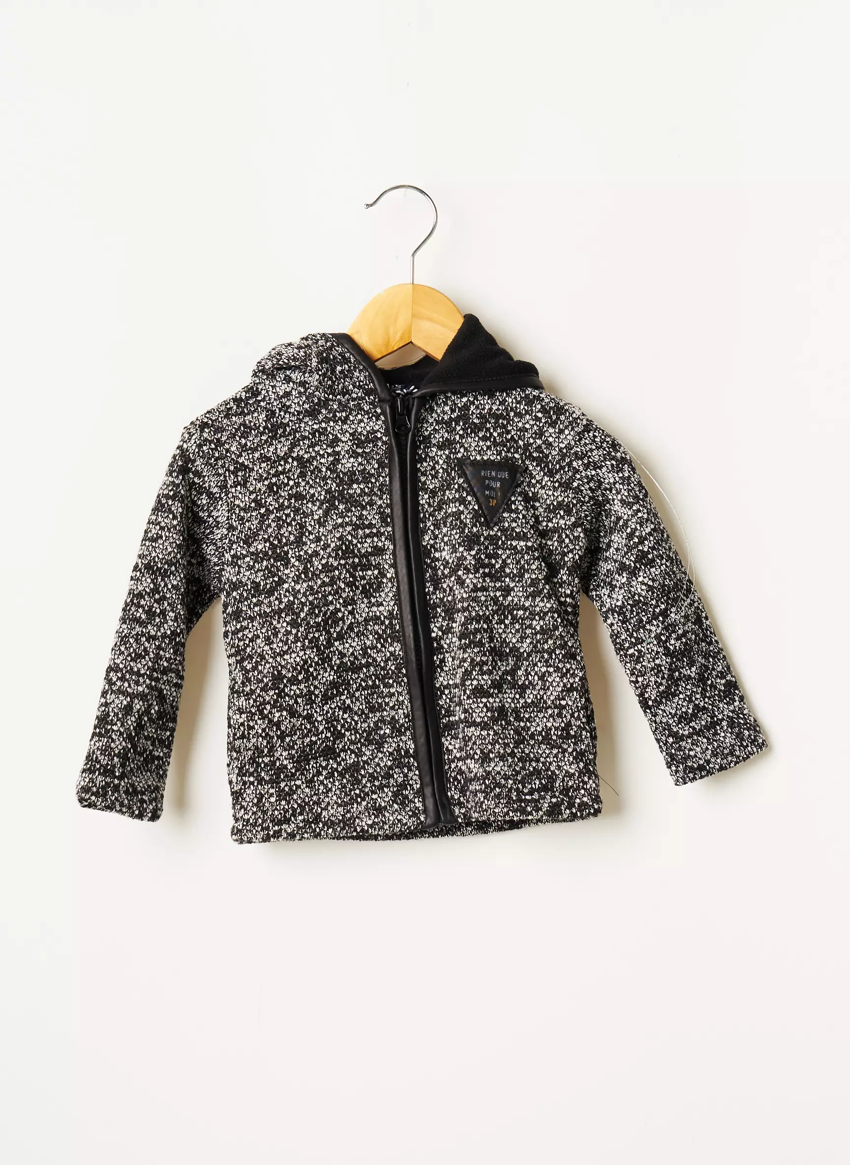 3 Pommes Cardigans Garcon couleur noir
