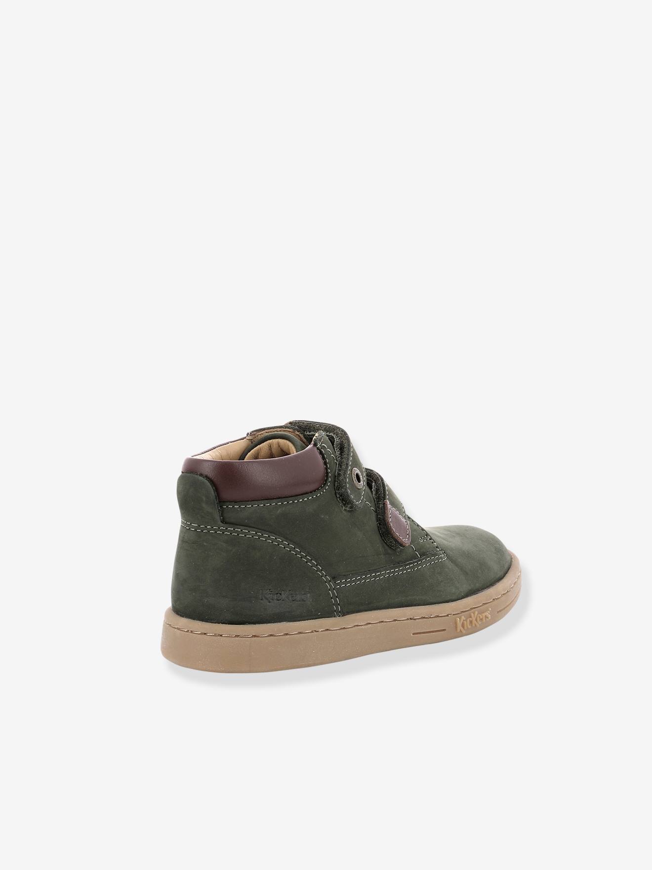 Bottillons bébé garçon Tackeasy KICKERS® kaki