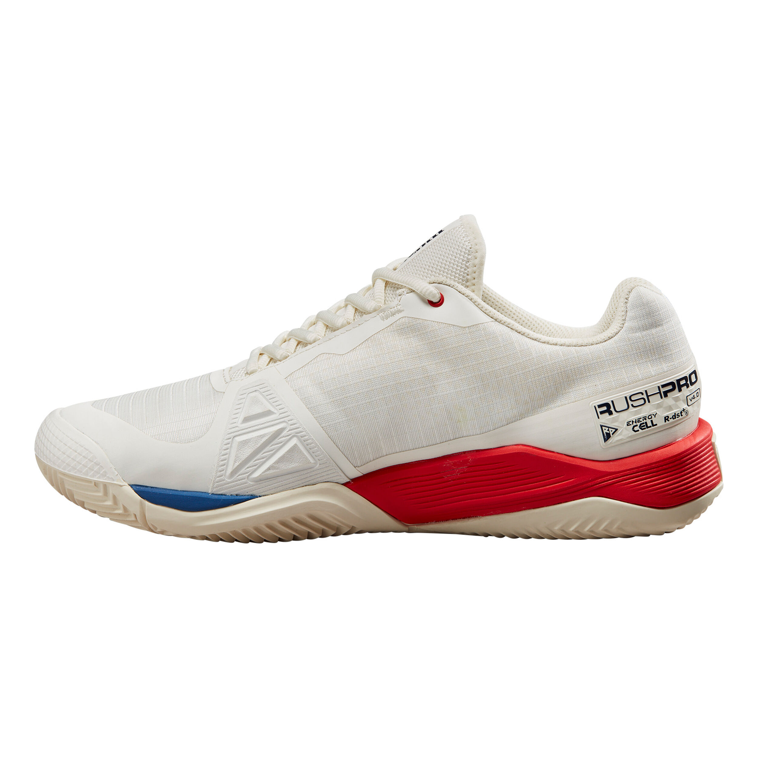Rush Pro 4.0 Sandplatzschuh Herren - Weiß, Rot