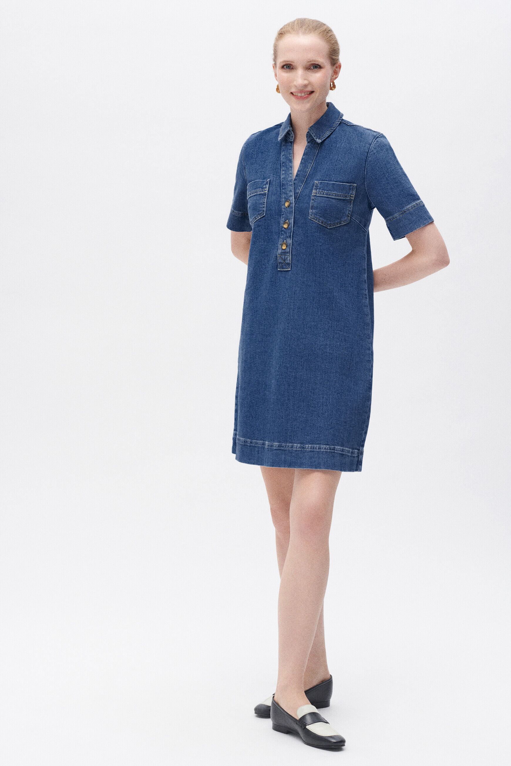 Robe rlorene denim stone femme