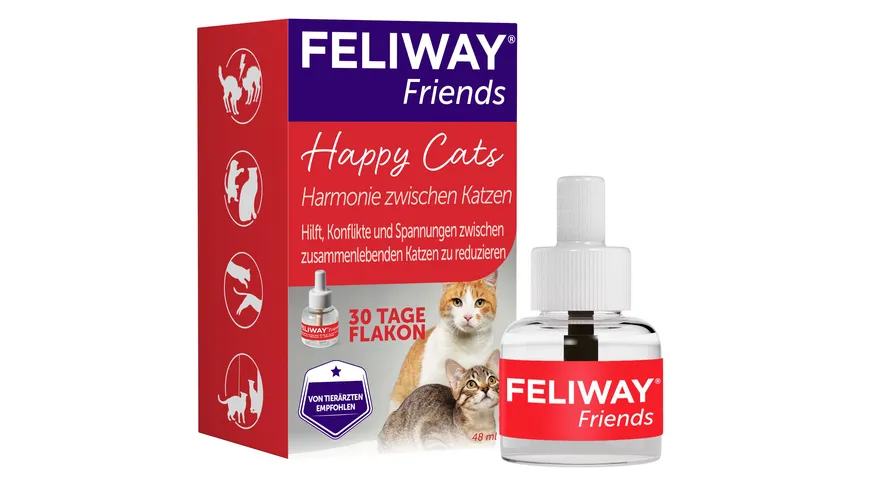 Ceva Katzenzubehör Feliway Friends 30 Tage Nachfüllflakon 48 ml