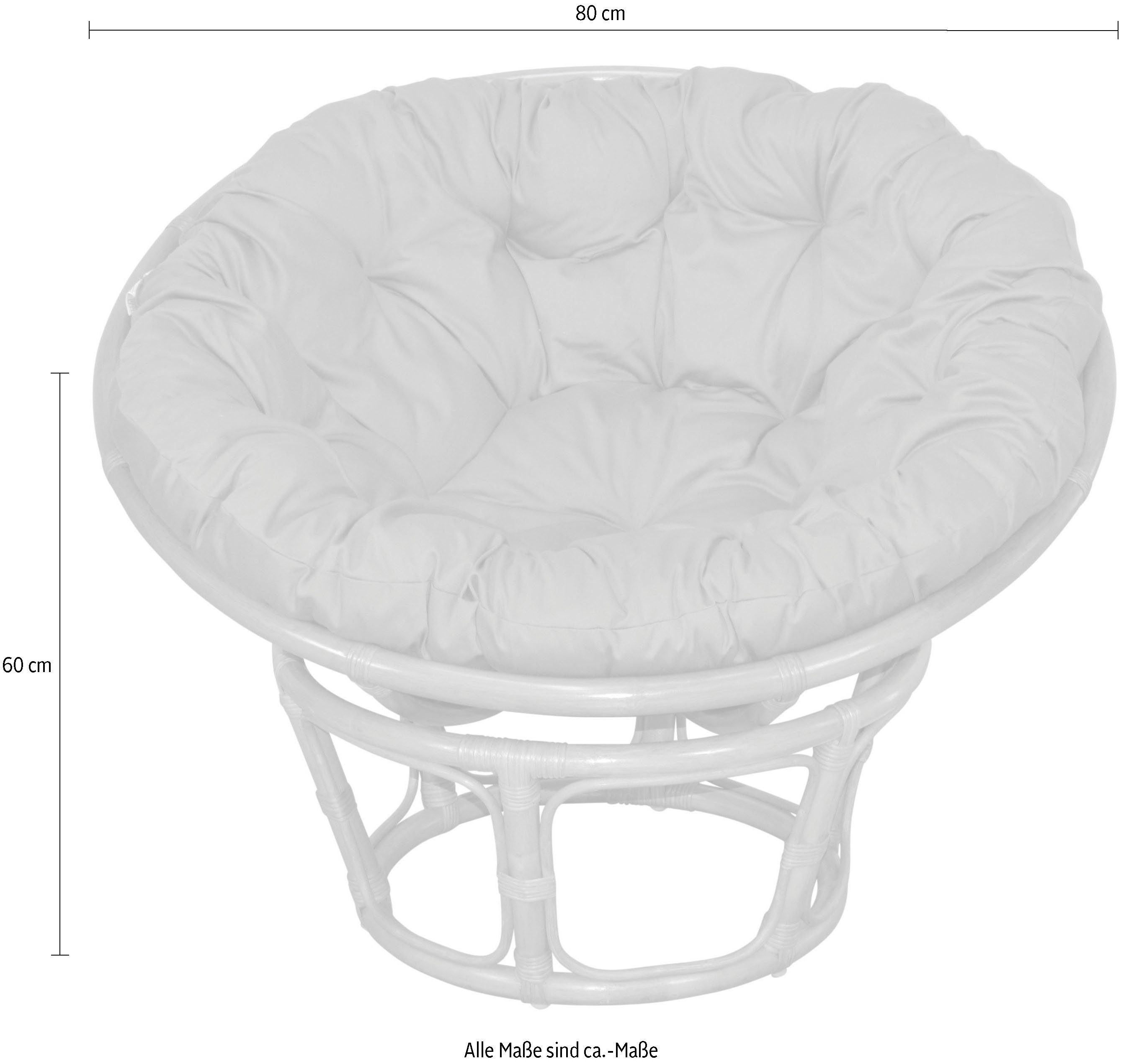 Home affaire Rattanstuhl Buse, aus handgeflochtenem Rattan