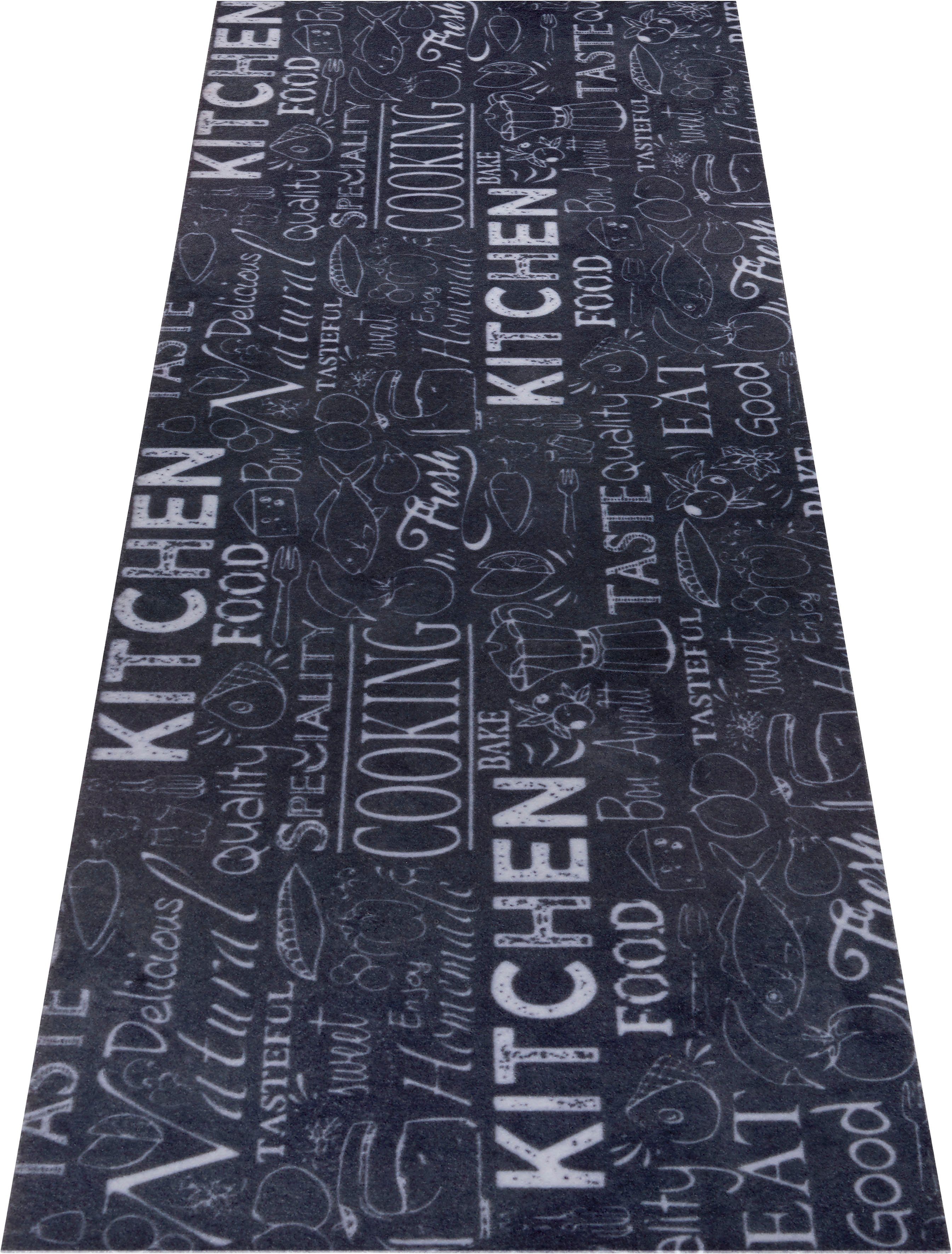 Küchenläufer Wild Kitchen Board, HANSE Home, rechteckig, Höhe: 3 mm, Läufer, Rutschfest, Küchenteppich, Küche, Teppich, Pflegeleicht, Flur