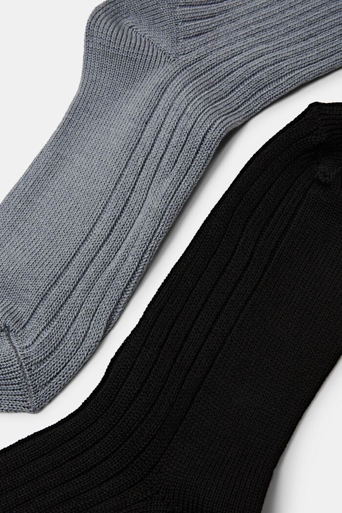 2er-Set Rippstricksocken