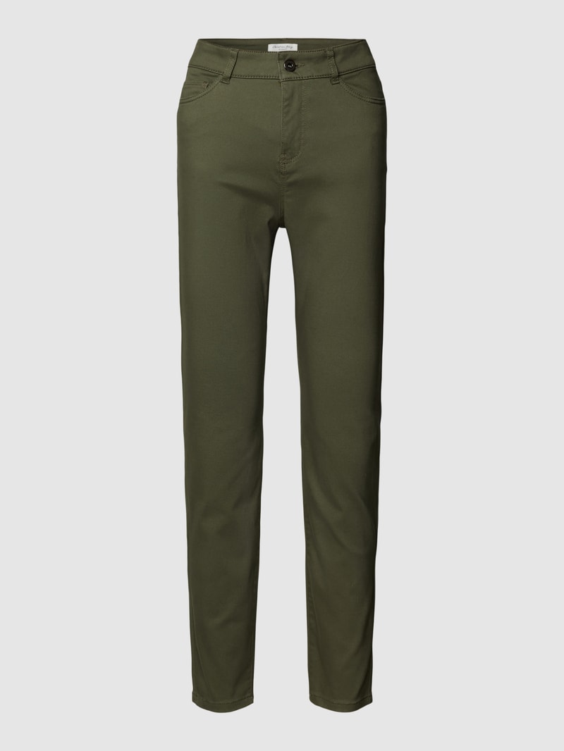 Slim Fit Hose im 5-Pocket-Design in khaki