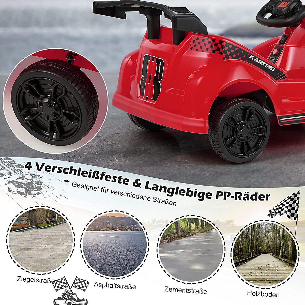 6V Elektro Gokart mit Musik & Fernbedienung Go-Kart
