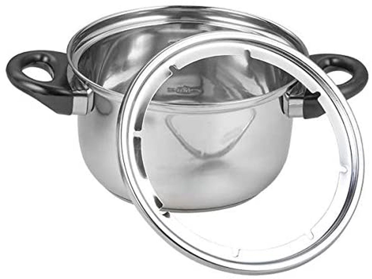 MELISSA Raclette und Fondue-Set 16310230 Elektro-Fondue mit praktischem Drehring mit 6 Saucenbechern, 1200 W