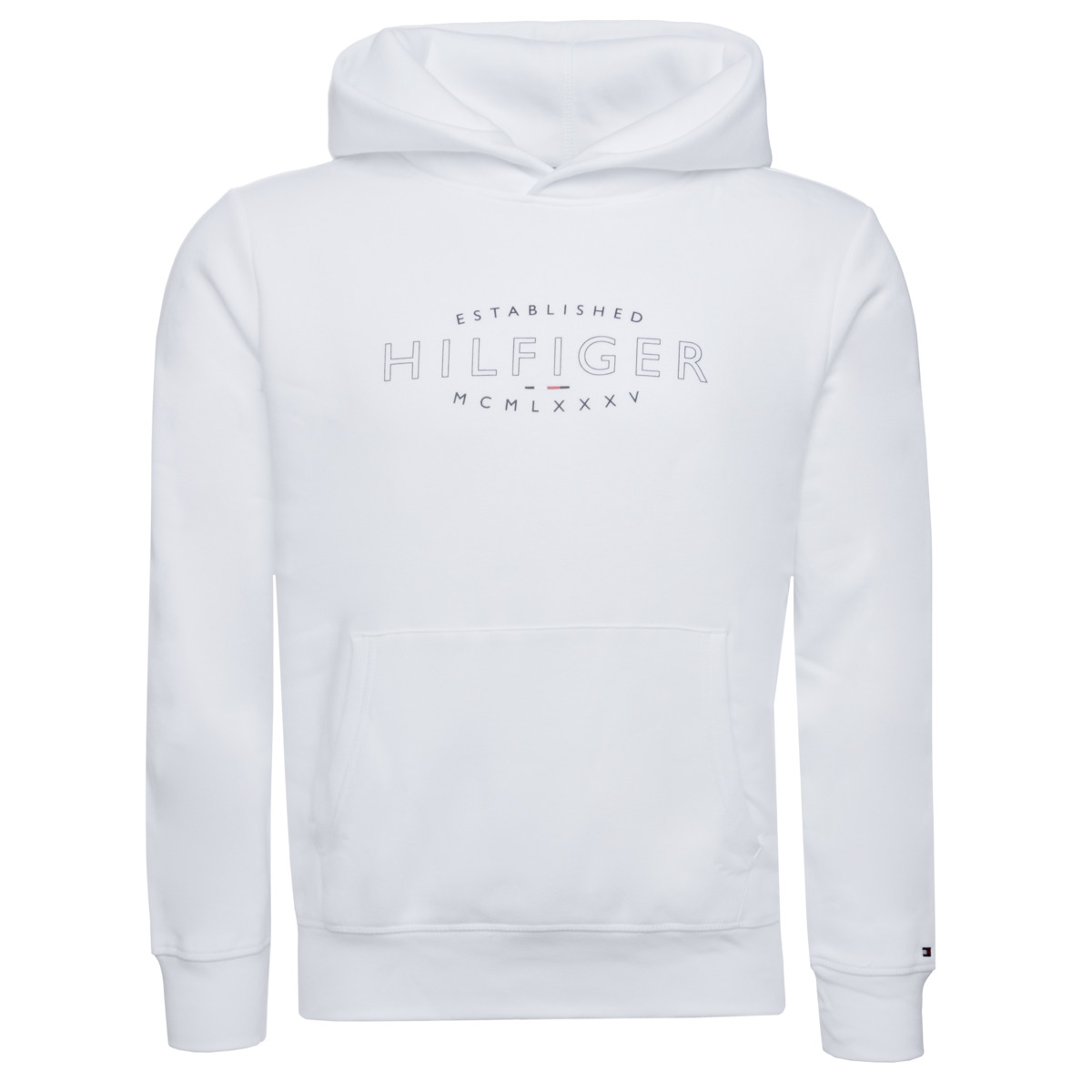 Tommy Hilfiger Hilfiger Curve Logo Kapuzenpullover weiss