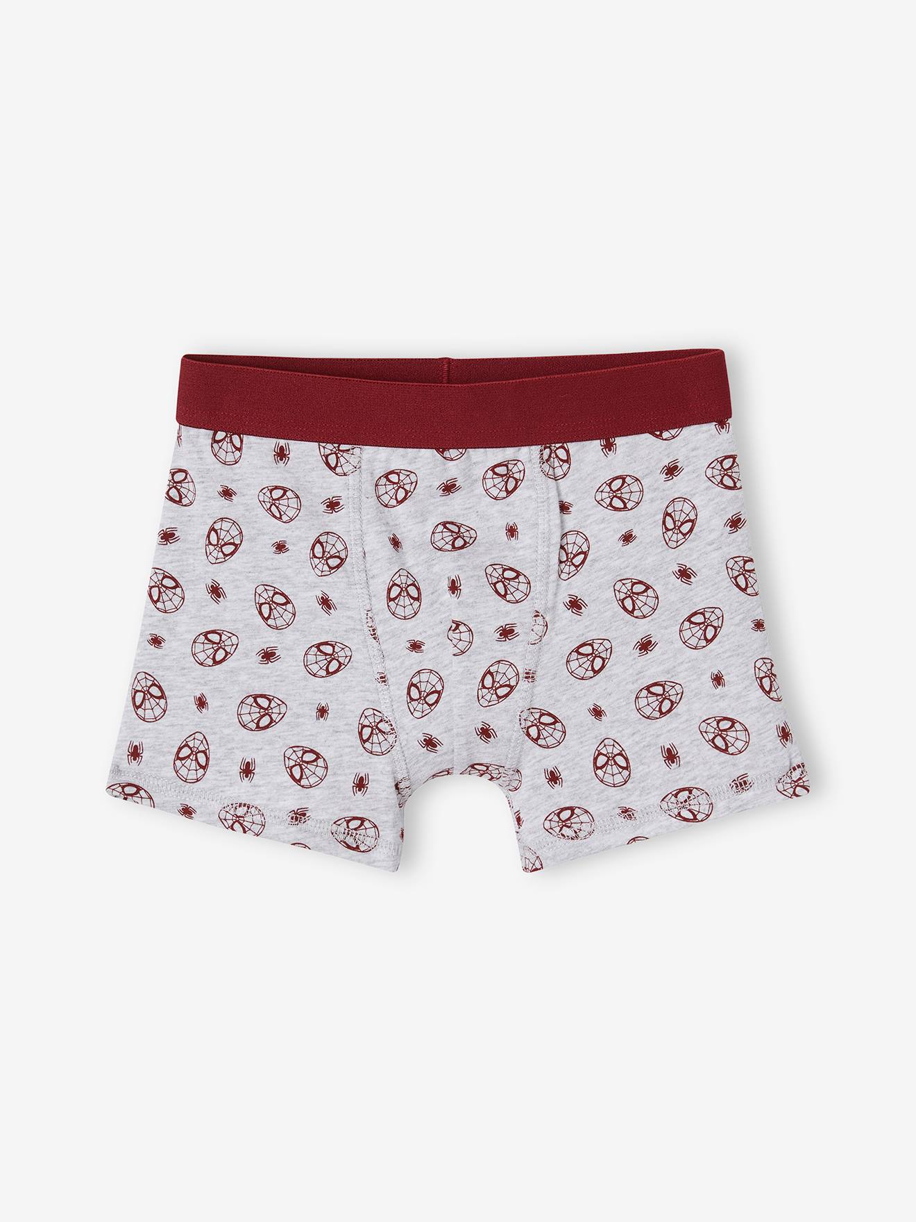 Marvel 3er-Pack Jungen Boxershorts MARVEL SPIDERMAN - rot
