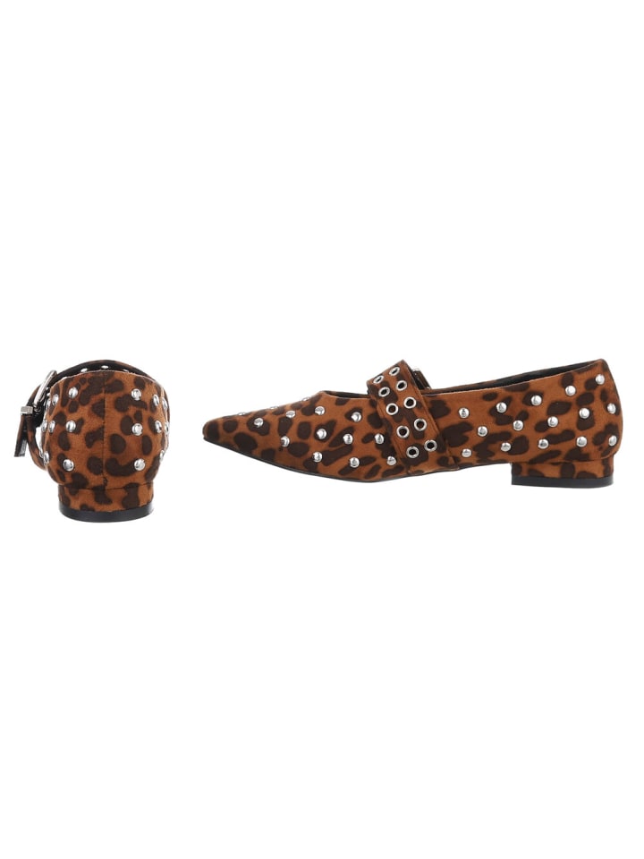 Ital-Design Pump in Braun und Camel günstig kaufen
