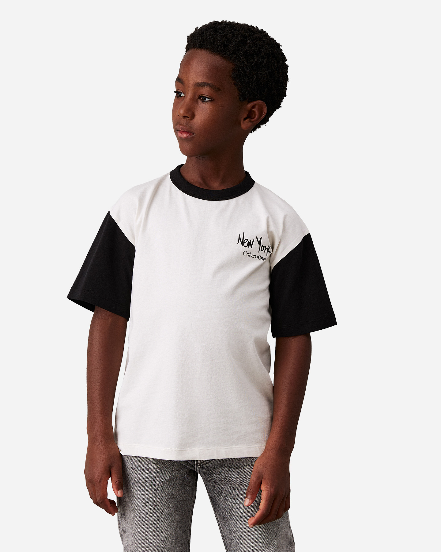 Koszulka Calvin Klein Jeans Color Block Jr IB0IB02330-YBI