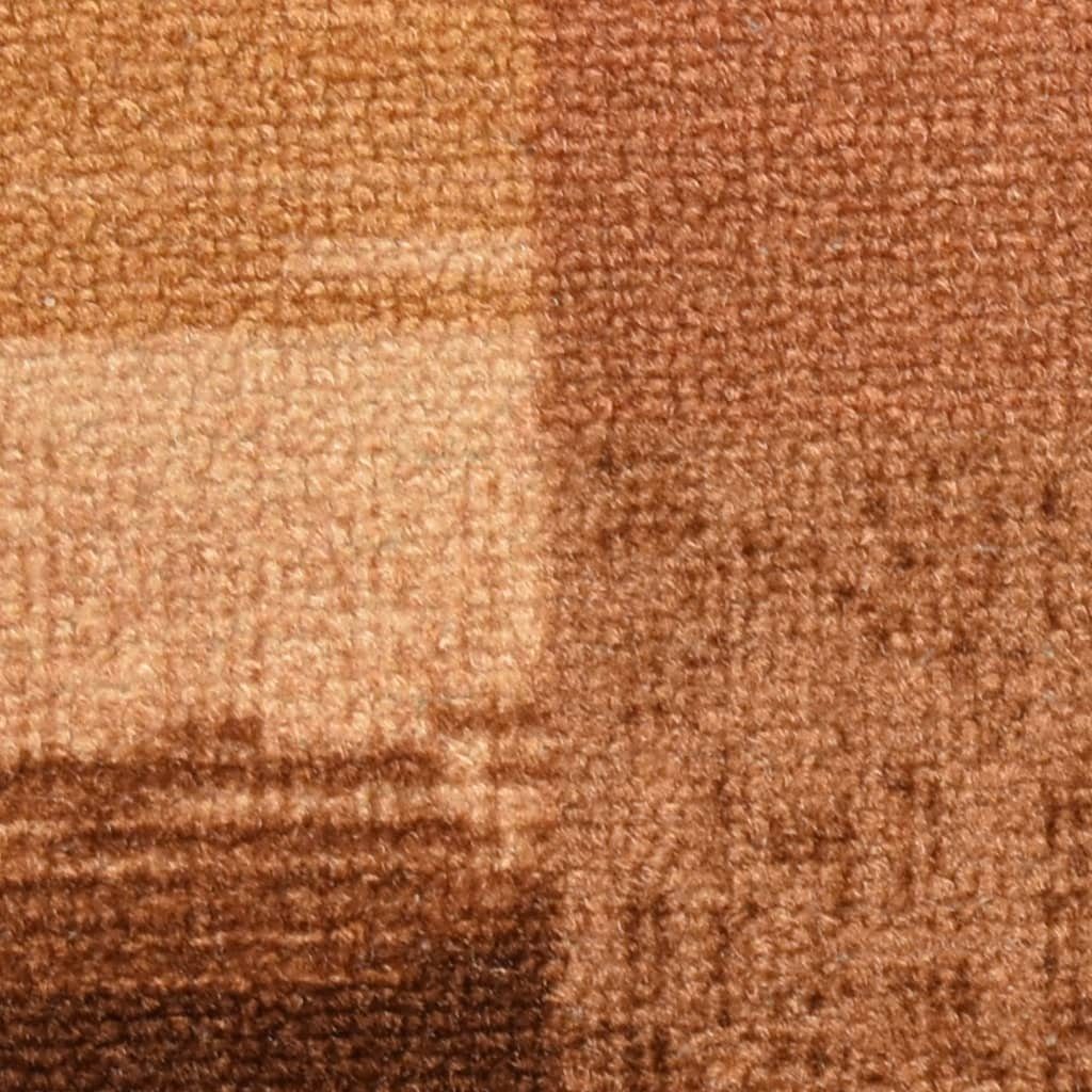 Stufenmatte Treppenmatten Selbstklebend 15 Stk Braun 65x21x4 cm, vidaXL, Höhe: 4 mm