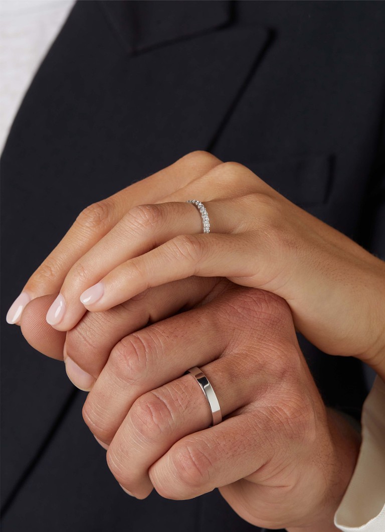 Diamond Point  Witgouden ring Wedding
