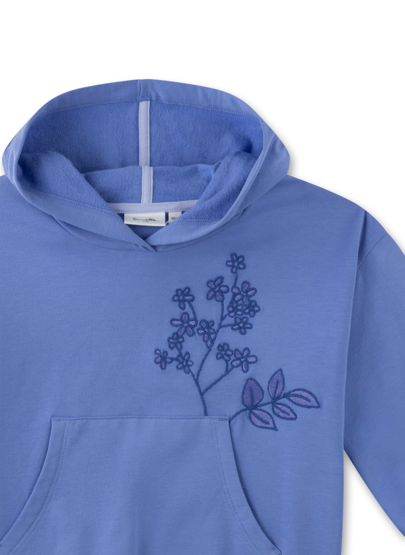 Mädchen-Kapuzensweatshirt Lila