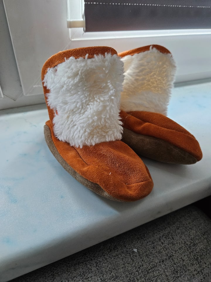 Hobea Winter-Krabbelschuhe in Orange günstig kaufen 20/21
