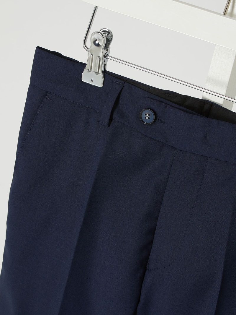 Slim Fit Chino mit Schurwoll-Anteil in blau