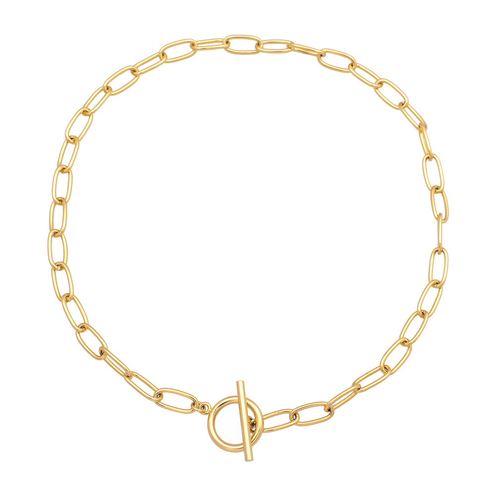 Elli Elli Collier Femmes Maillons Basique T-fermoir Couleur Or Bijoux