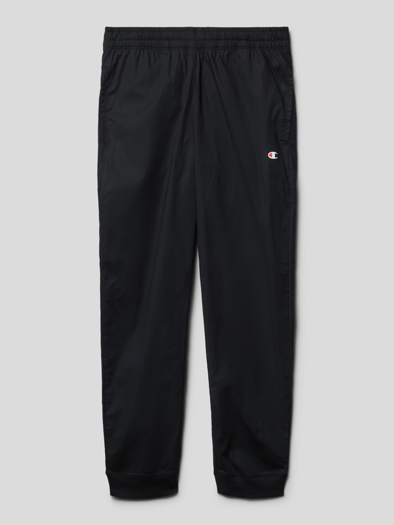 Hose mit Label-Detail in schwarz