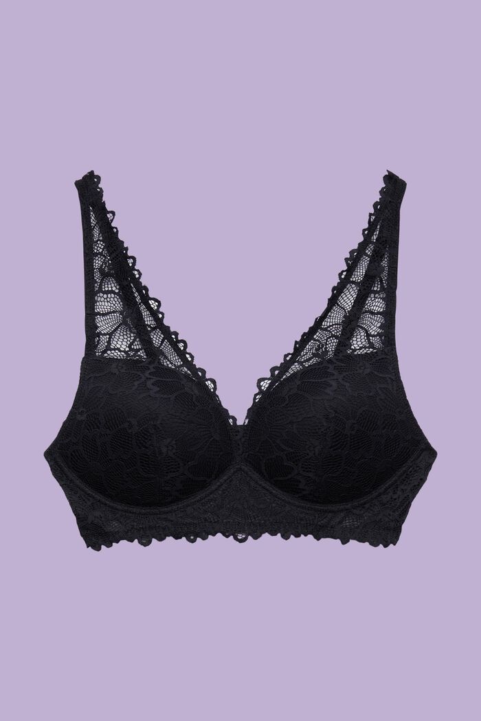 Bügelloser Push-up-BH mit Spitze