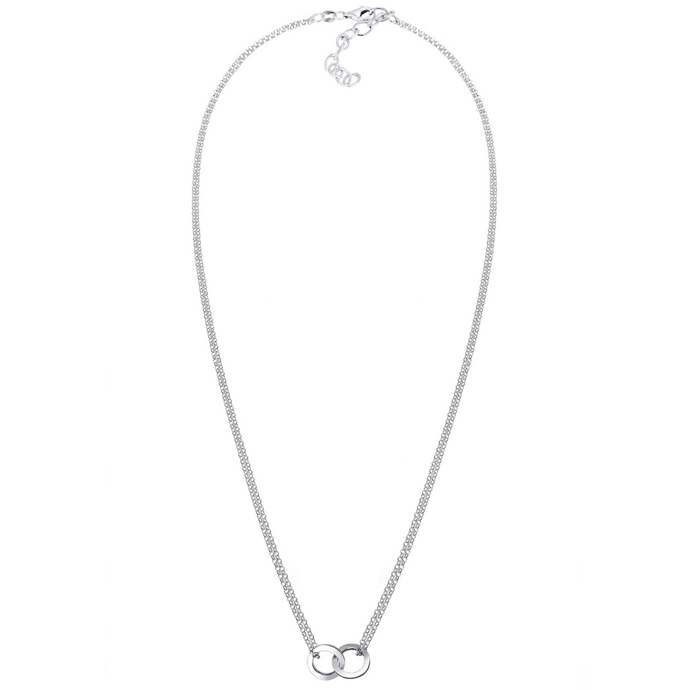 Elli Elli Collier Femme Cercle Couches - (925/1000) Argent Bijoux