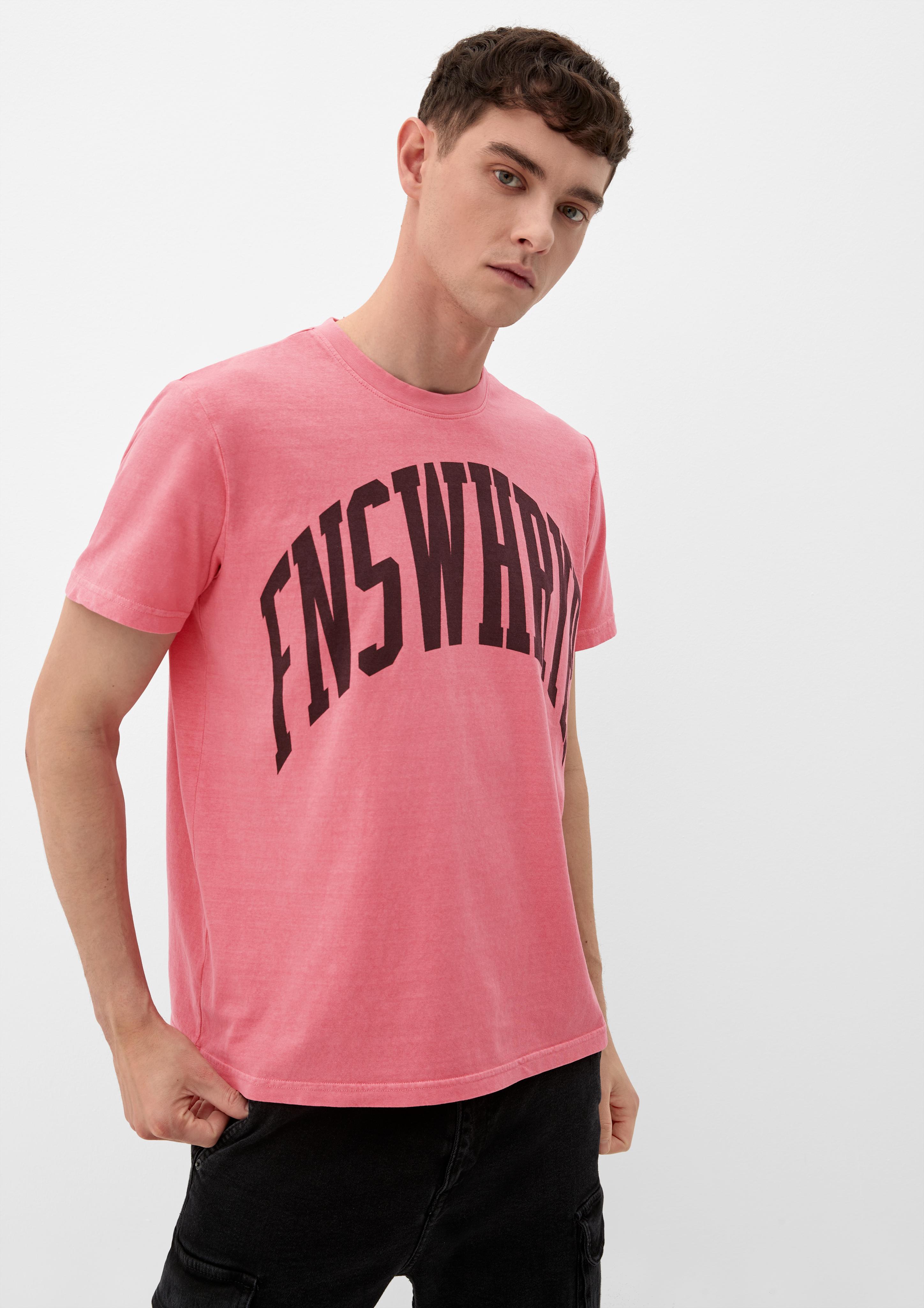 QS x JAMULE T-Shirt mit Schriftprint  2123505-42D0