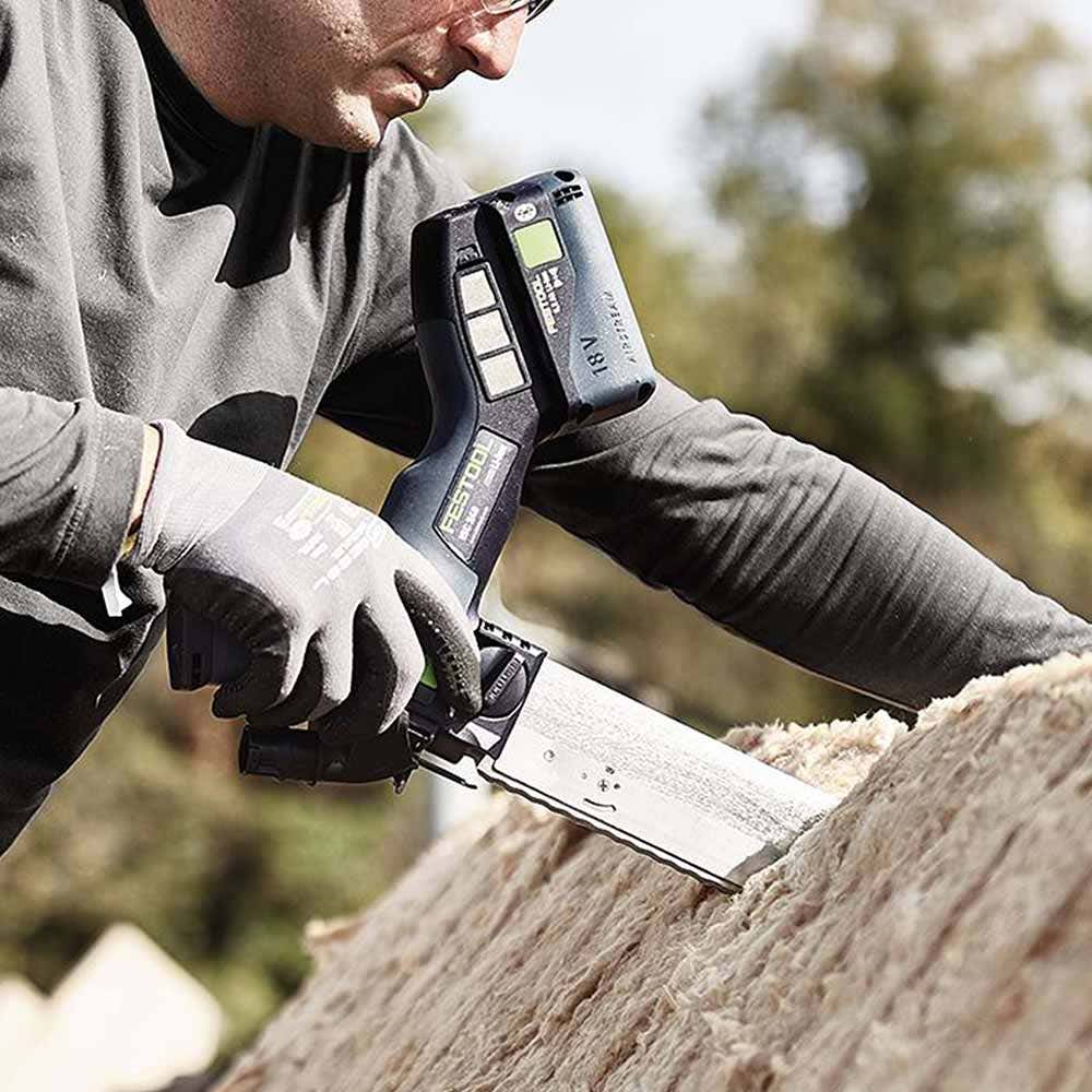 Serra isolante FESTOOL 18 V 240 mm ISC 240 com 1 bateria de 5,2 Ah em Systainer (conjunto 577128)