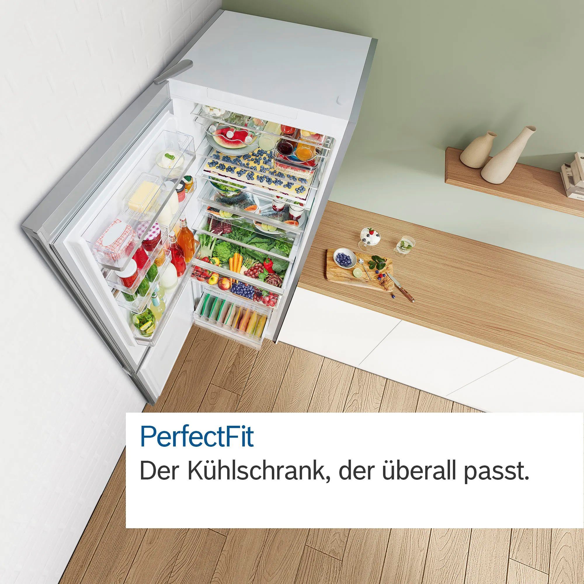 BOSCH Kühl-/Gefrierkombination Serie 4 KGN392LAF, 203 cm hoch, 60 cm breit