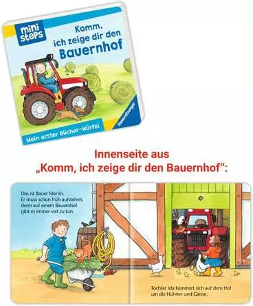 ministeps: Mein erster Bücher-Würfel: Kita, Zoo und Feuerwehr (Bücher-Set)