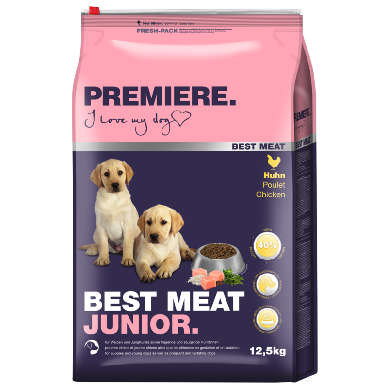 PREMIERE Hundetrockenfutter PREMIERE Best Meat Junior Huhn 12,5 kg