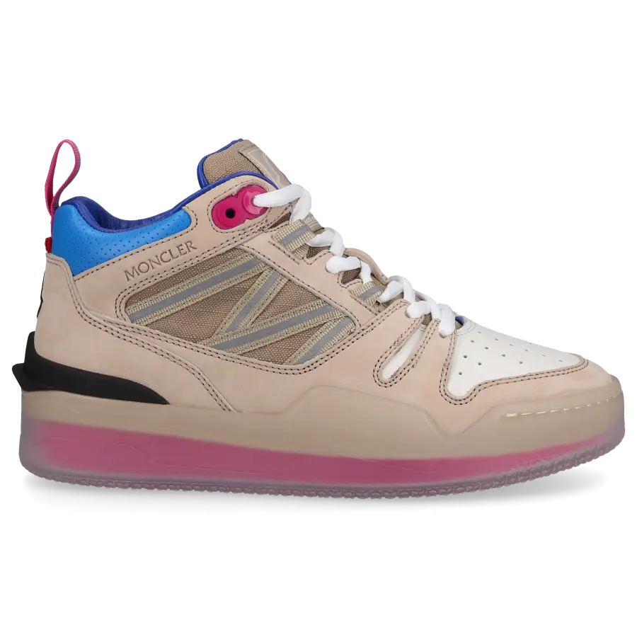 Moncler - Sneaker high PIVOT Nubukleder - beige
