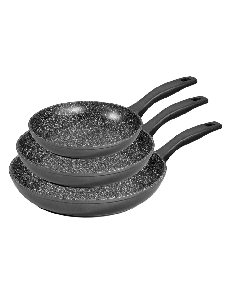 Stoneline Pfannen-Set 3-teilig | ohne Deckel in Anthrazit günstig kaufen onesize