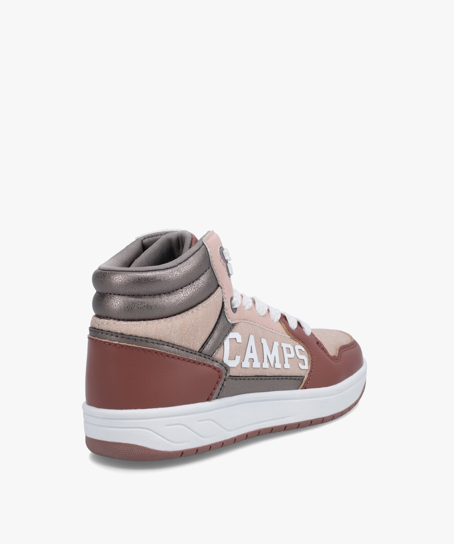 Baskets fille mid-cut à détails brillants - Camps United rose | GEMO