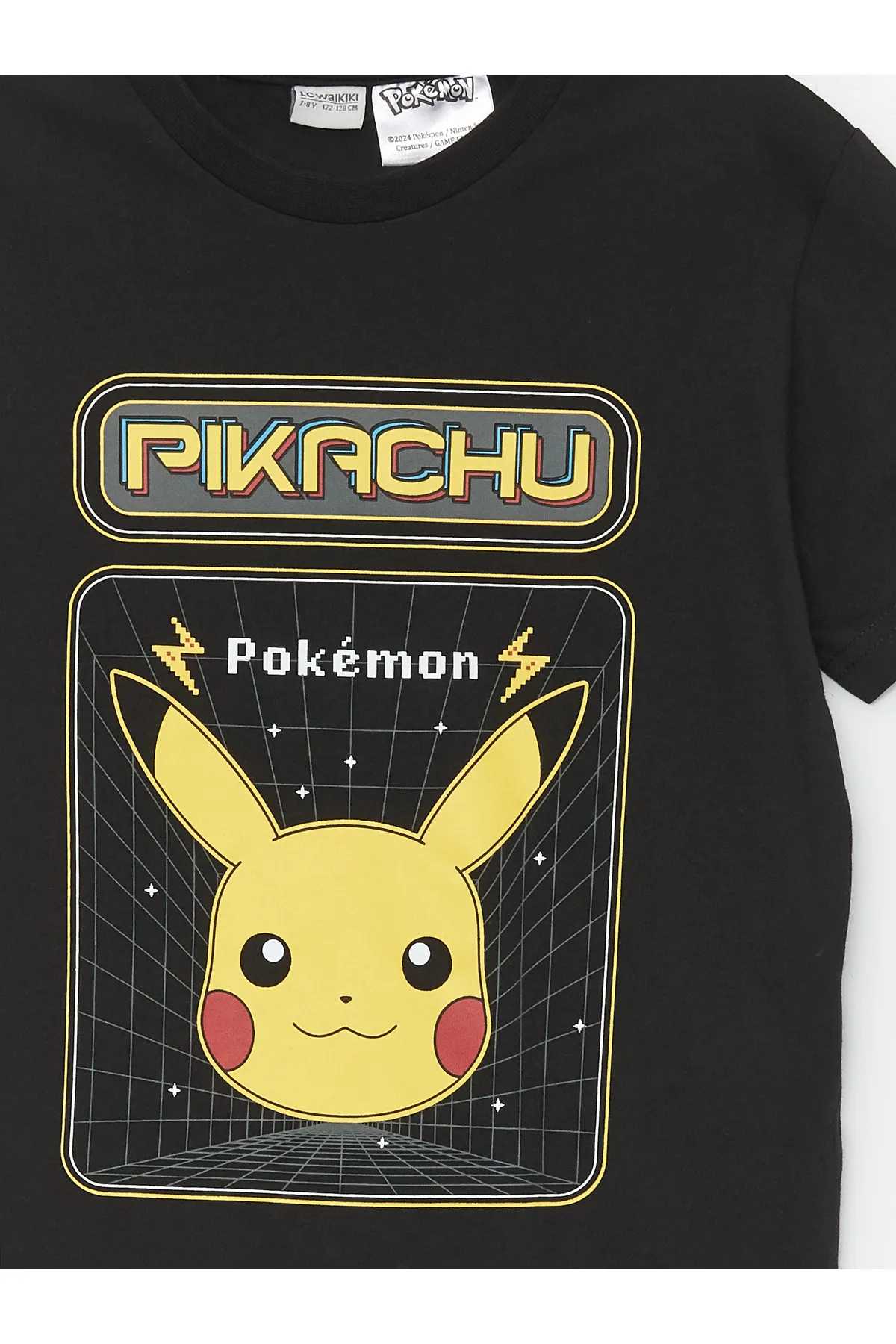 LC Waikiki  Kurzarm-T-Shirt für Jungen mit Rundhalsausschnitt und Pikachu-Aufdruck