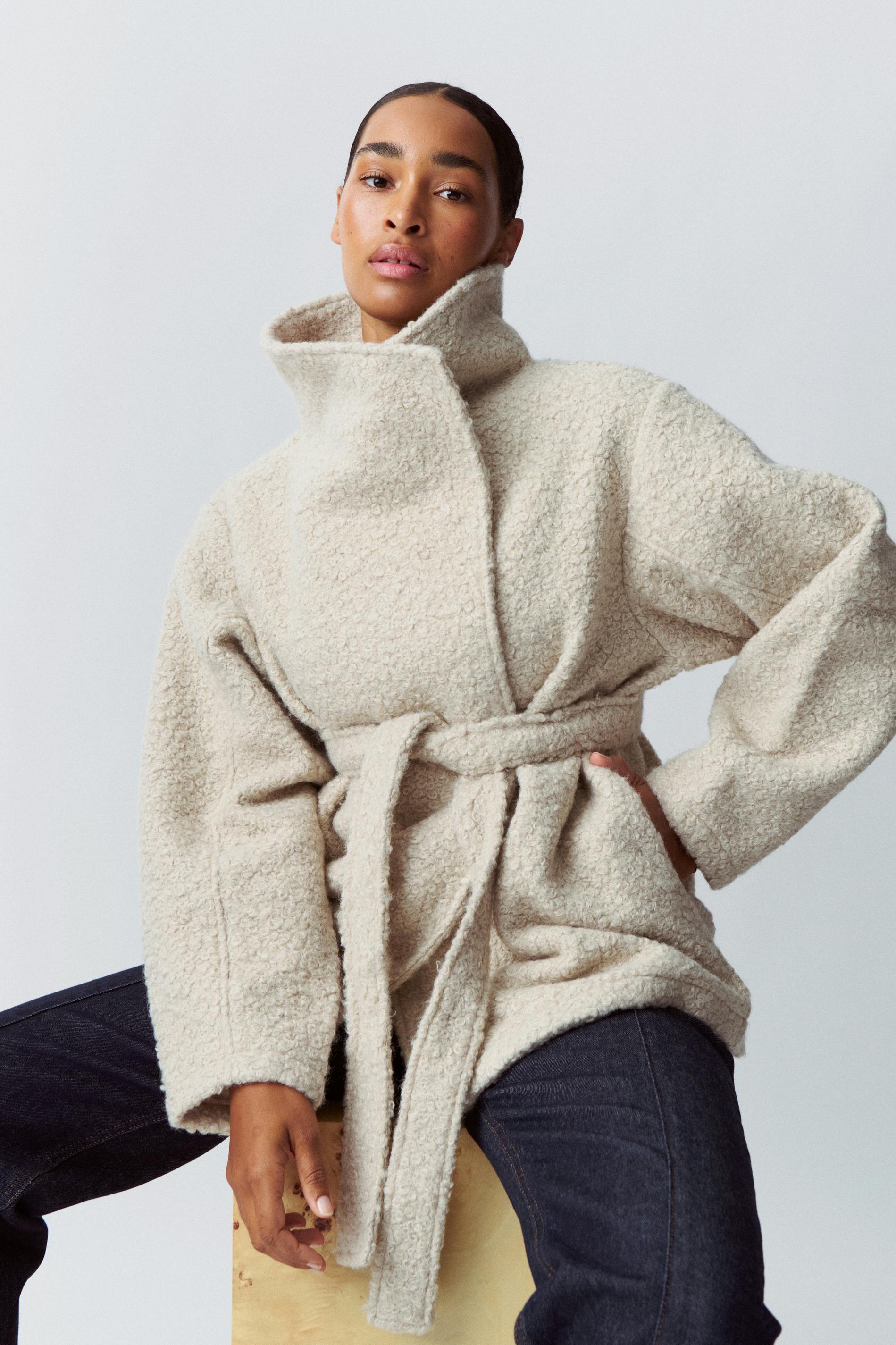 Soft belted jacket