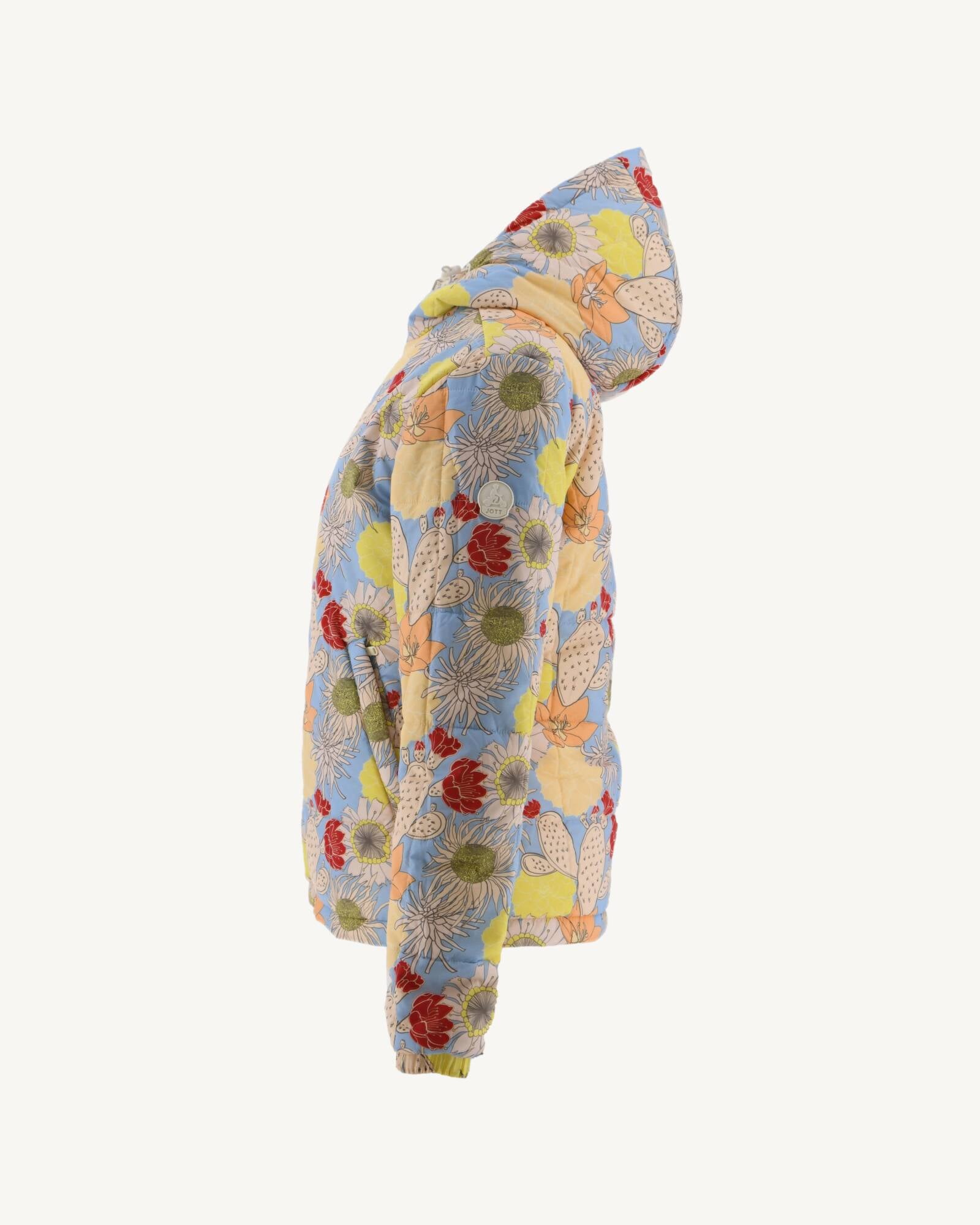 Doudoune réversible à capuche Ultralight Ecru/Bohemian bleu Kara