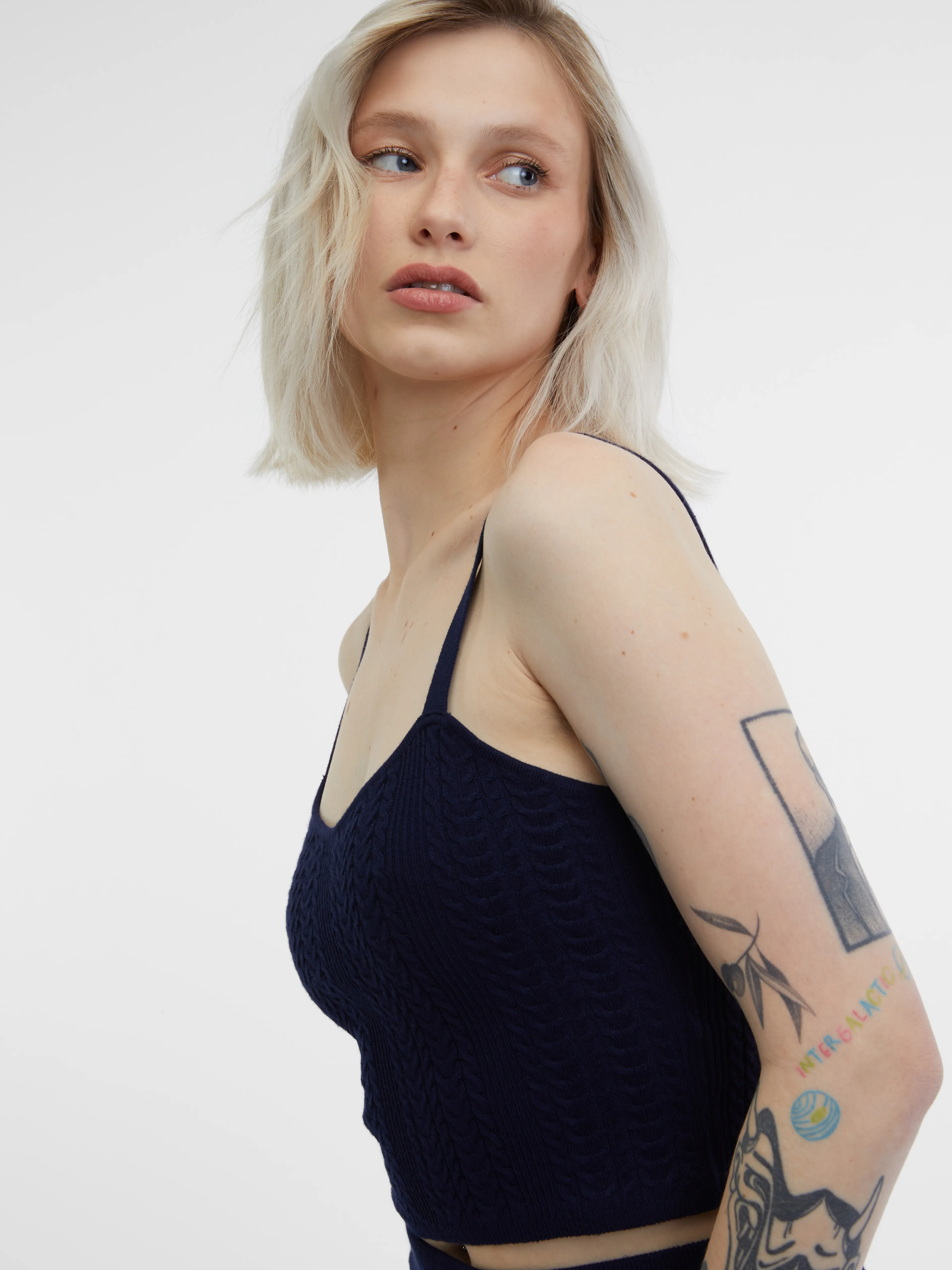 Dunkelblaues Damen-Top ORSAY