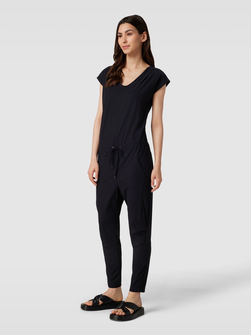 Jumpsuit mit V-Ausschnitt Modell 'GIRA' in schwarz