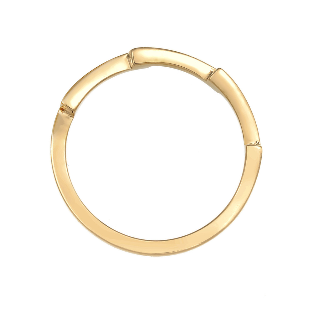 Elli Elli Bague Géo Look Basic Trend Blogger Bague Femme - (925/1000) Argent Bague