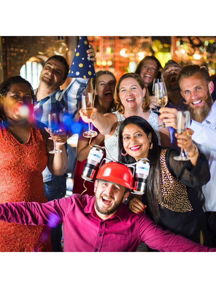 relaxdays 10x Party-Trinkhelm in Rot günstig kaufen onesize