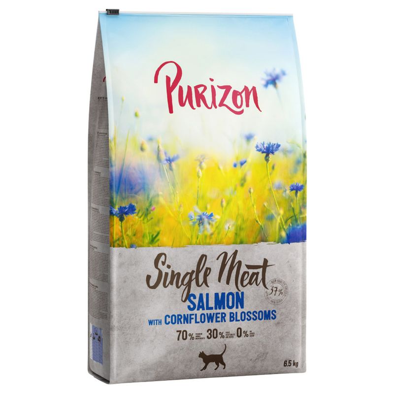 Purizon Single Meat Lachs mit Kornblumenblüten