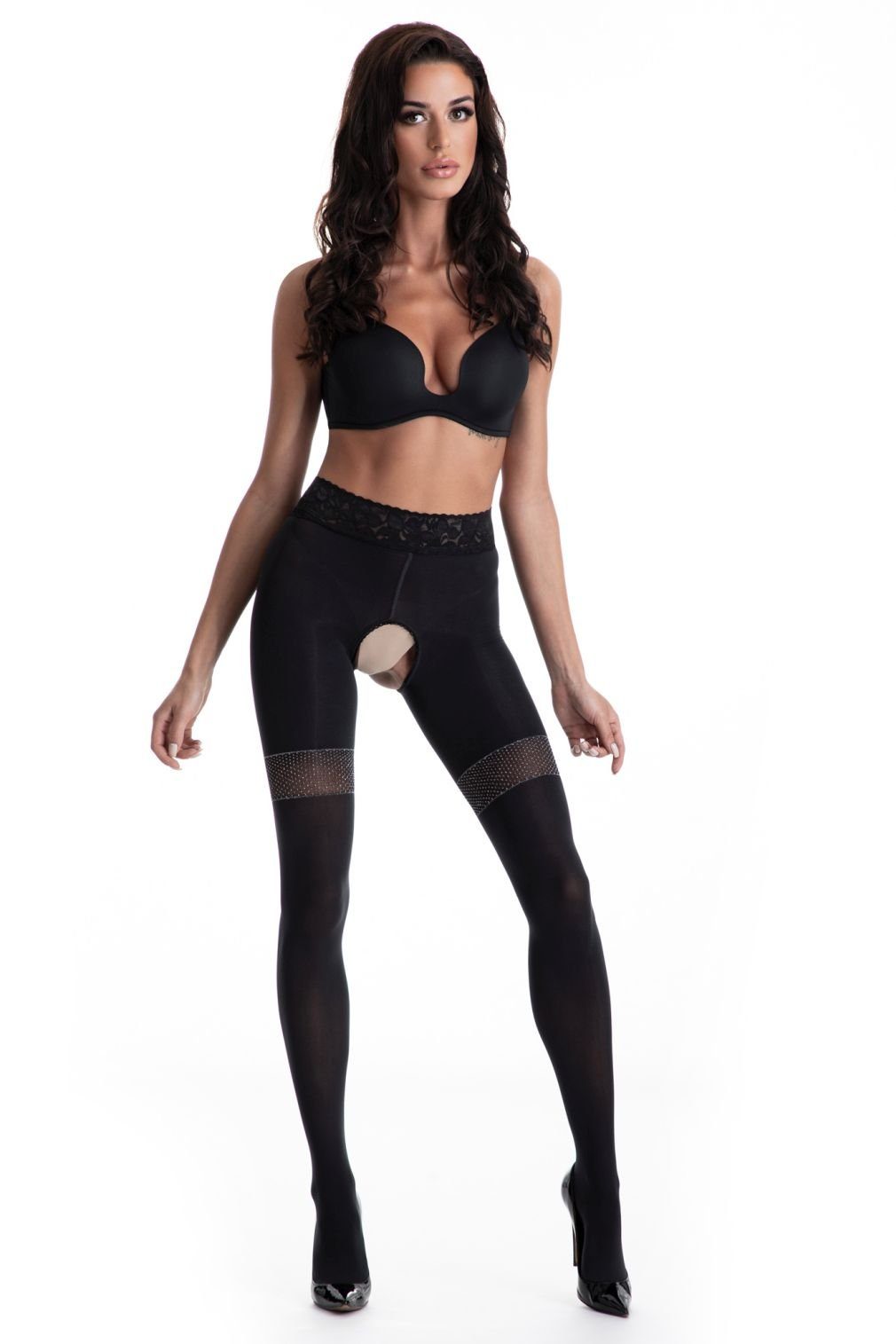 Amour Ouvert Strumpfhose Strumpfhose ouvert Glamour 80 DEN Amour (1 St)