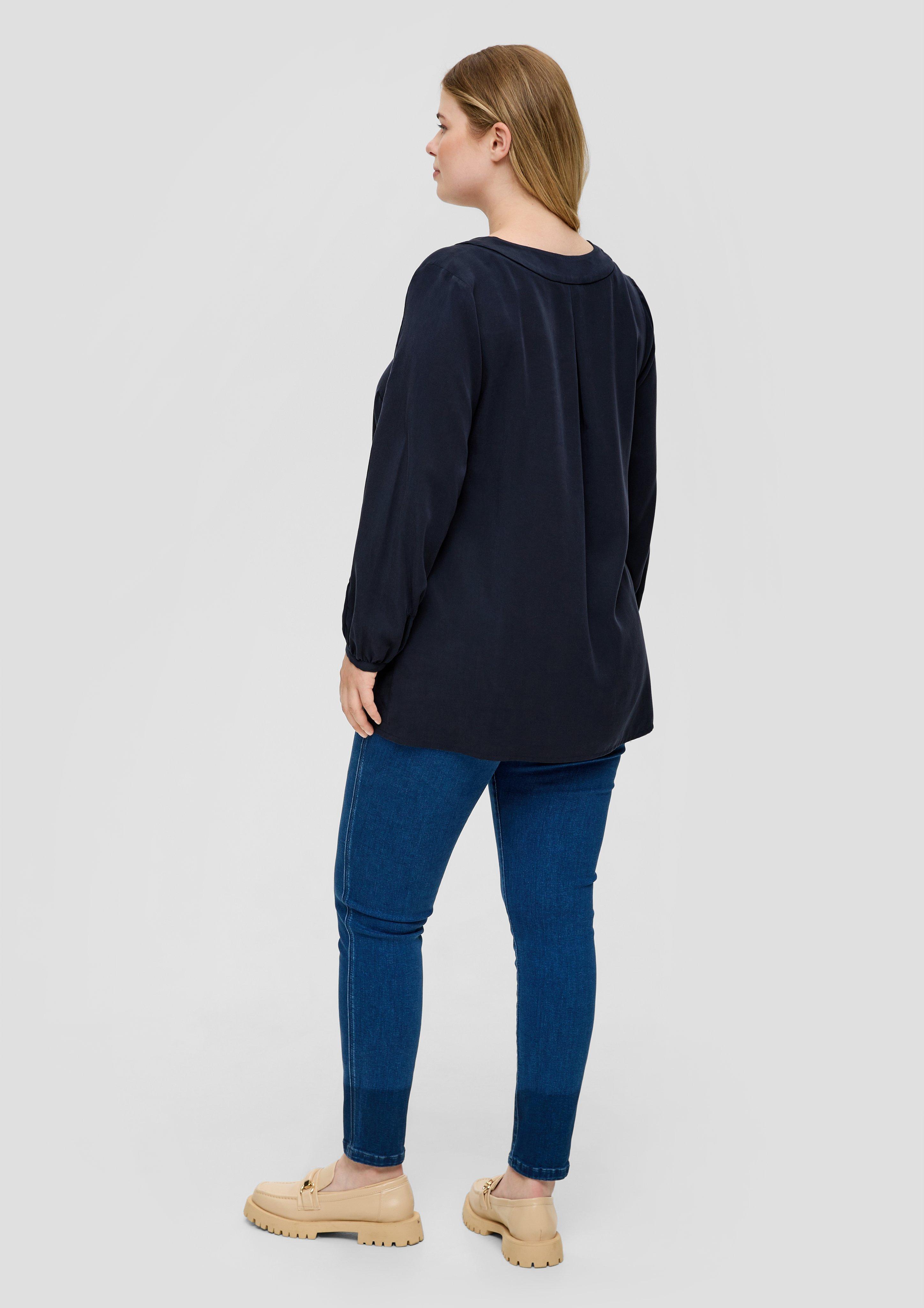 Lyocellbluse mit V-Ausschnitt  2136466-5959