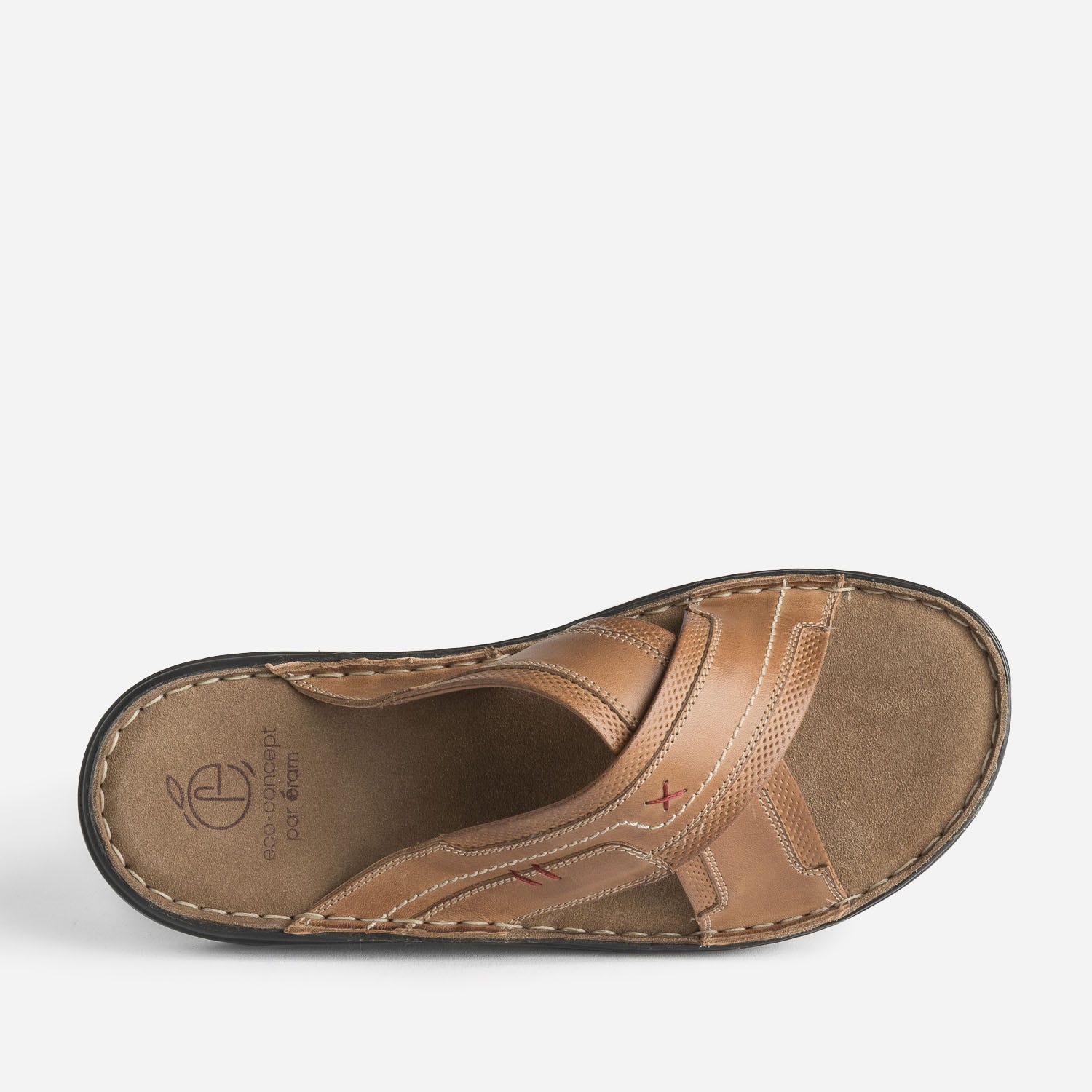 Mule camel éco-conçue à brides croisées