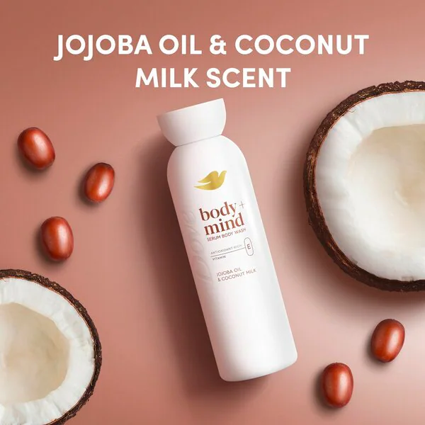Dove Body Mind jojobaolajos és kókusztejes tusfürdő 350ml