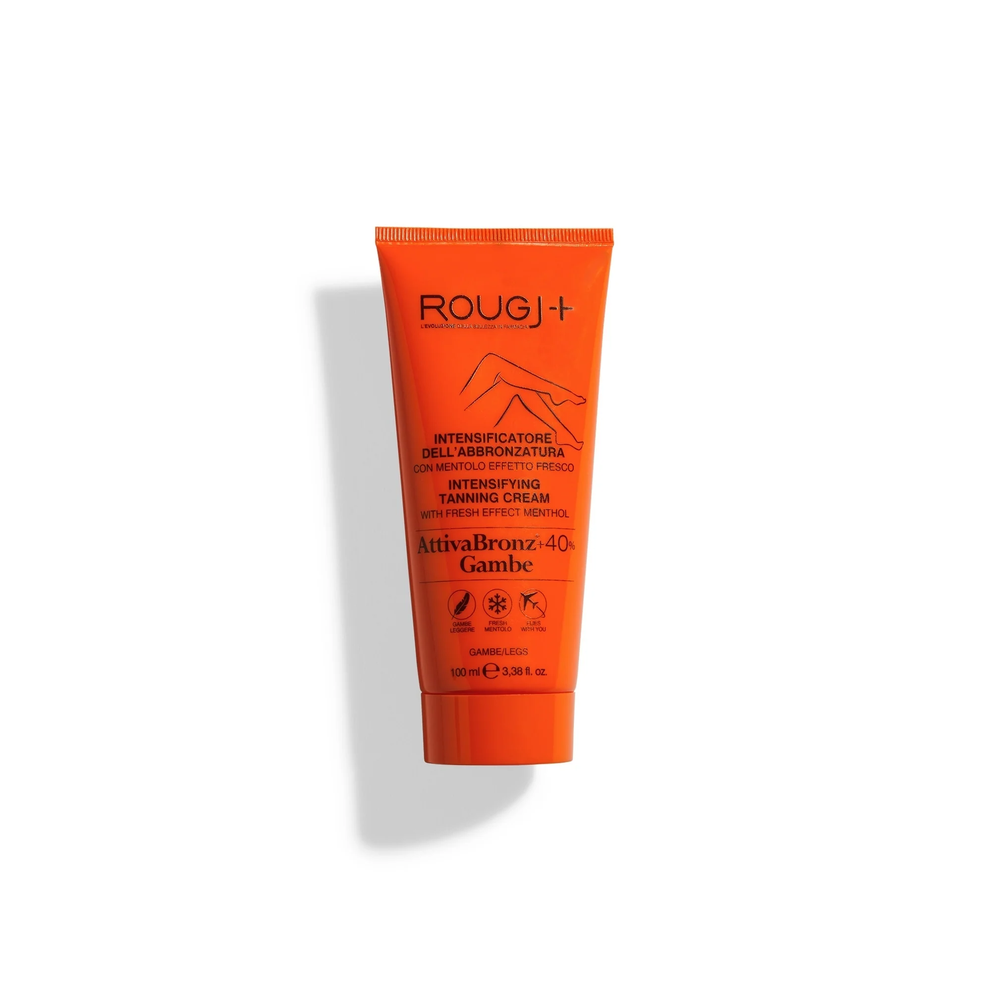Protector solar para piernas AttivaBronz +40% - Preparador del bronceado, protector solar corporal sin protección.