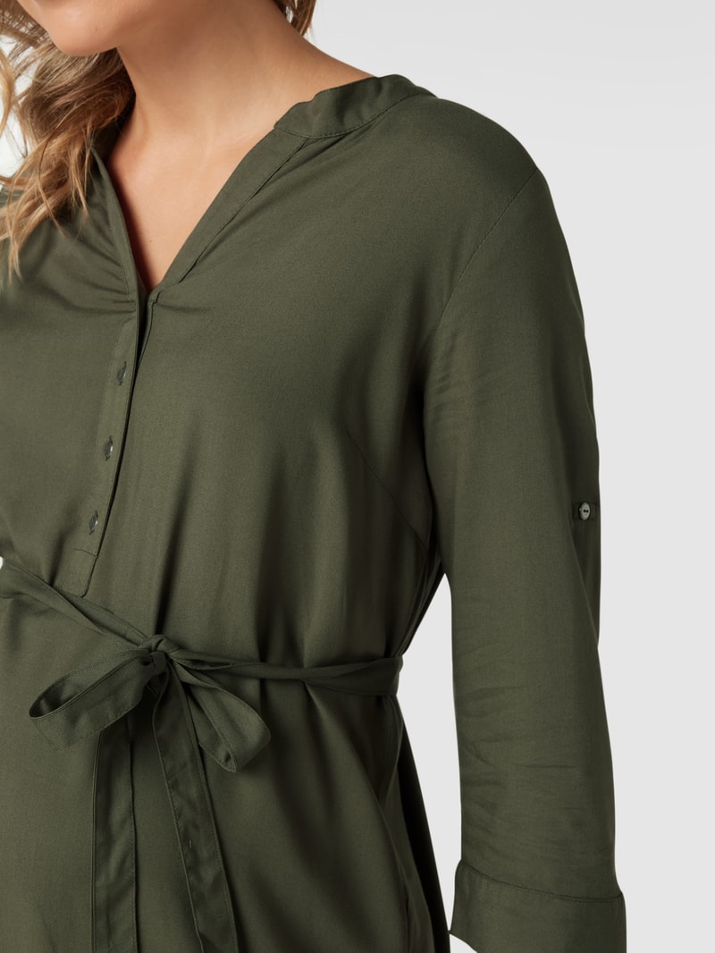 Umstands-Bluse aus Viskose in khaki