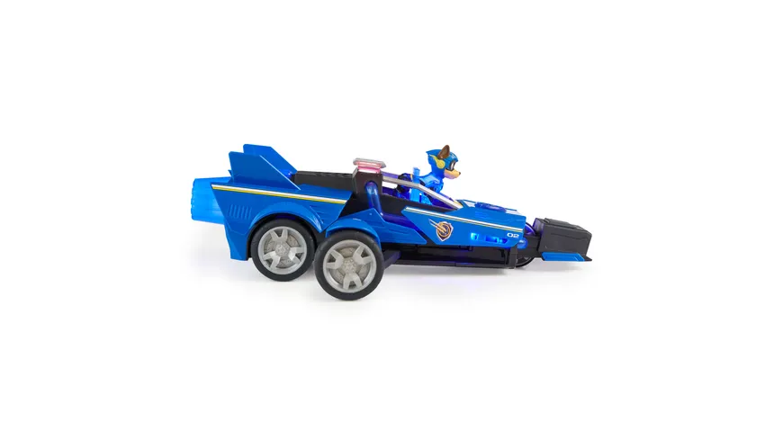 Spin Master - PAW Patrol: Der Mighty Kinofilm, Chases Deluxe Superhelden-Raketenfahrzeug