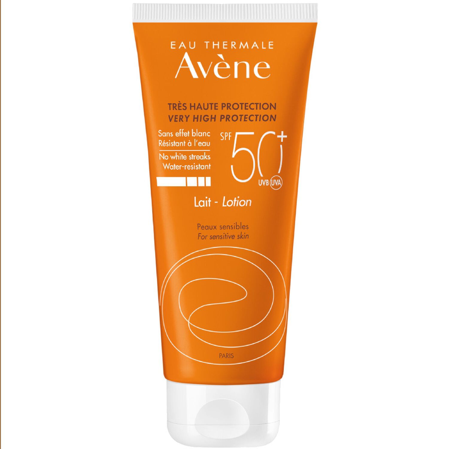 Eau Thermale Avène Protection Solaire Lait Visage & Corps SPF 50+ - Peaux Sensibles