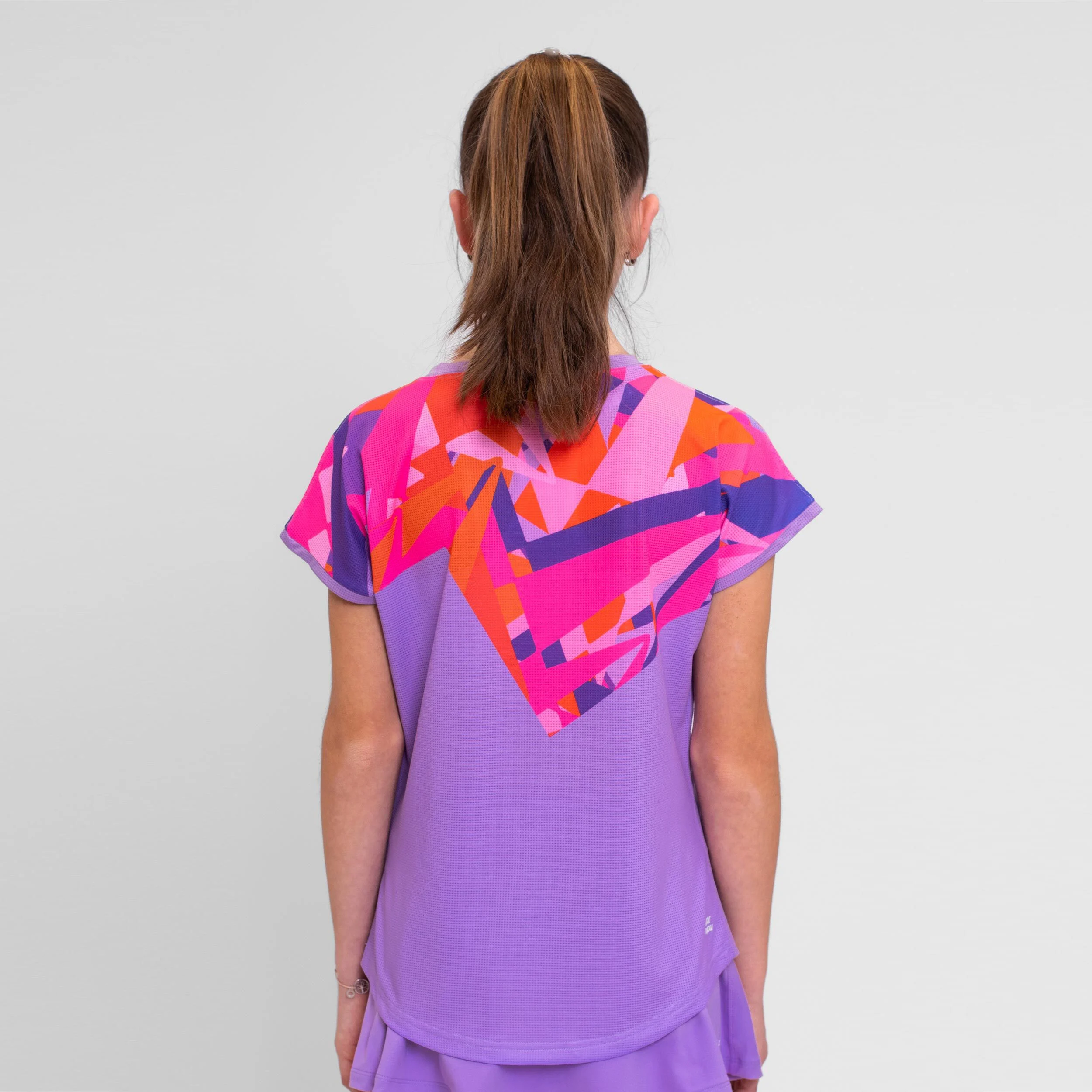 Spike T-Shirt Mädchen - Lila, Pink